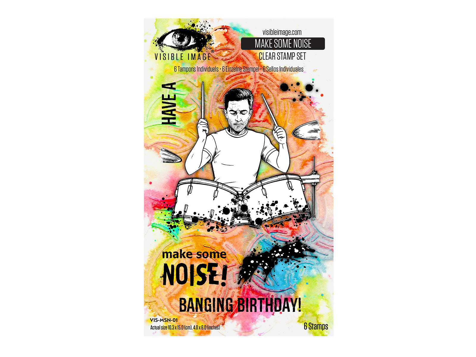 Visible Image Make Some Noise Stamp Set