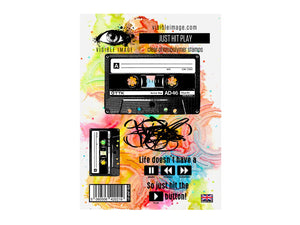 Visible Image Just Hit Play Stamp Set