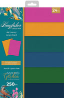 Natures Garden - Kingfisher - Luxury Linen Cardstock - A4