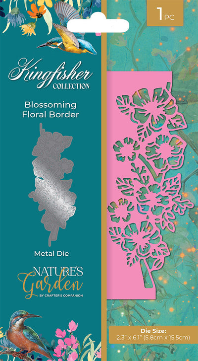 Nature's Garden - Kingfisher Collection - Metal Die - Blossoming Floral Border