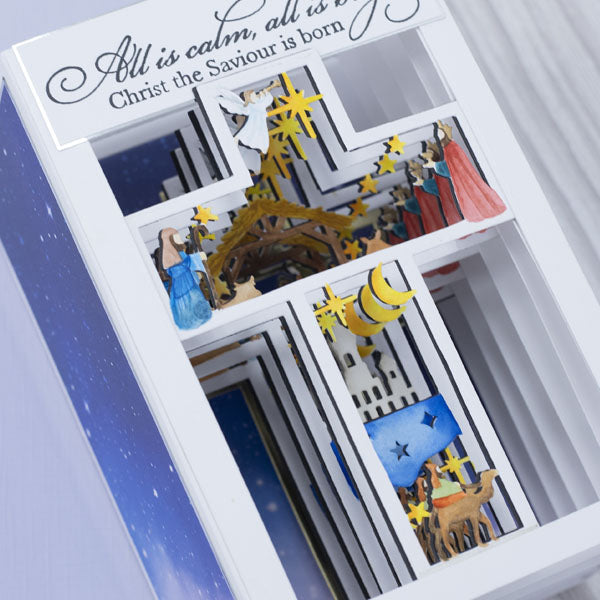 Nativity Scene Cross and Paper Pads