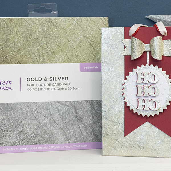 Gold and Silver Foil Texture Card Pad