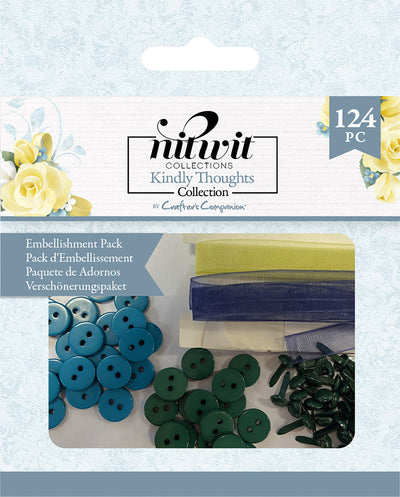 Nitwit Kindly Thoughts - Embellishment Pack (126PC)