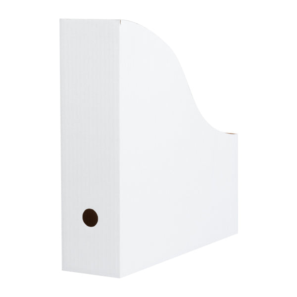 Print File Newspaper Storage Box, 19x25x2.5 inch, Grey/White