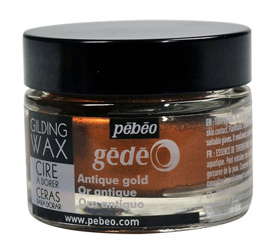 Pebeo Gilding Wax Antique Gold - 30ml pot