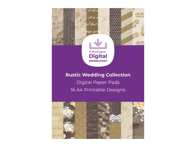 Rustic Wedding Collection - Digital Paper Pad