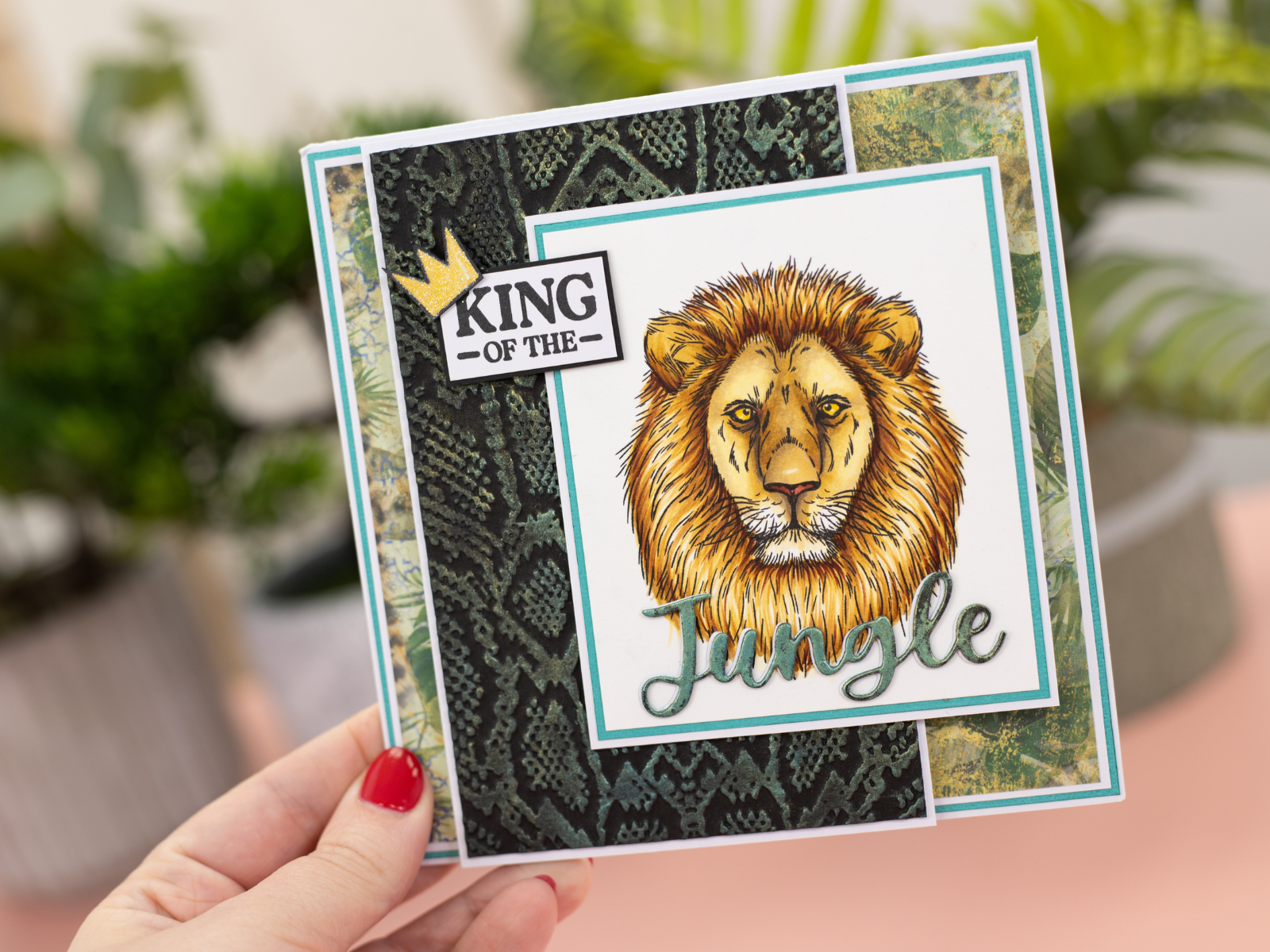 Sara Signature Royal Jungle 3D 4” x 6” Embossing Folder - Snake Print
