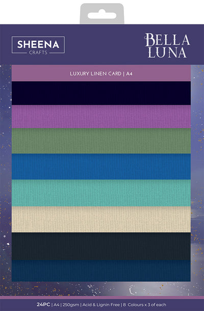Sheena Douglass Bella Luna A4 Luxury Linen Card Pack