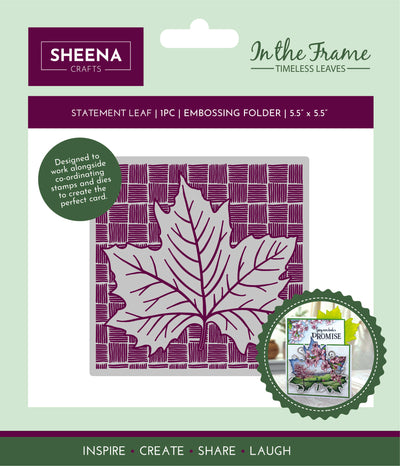 Sheena Douglass Timeless Leaves Embossing Folder - Statement Leaf
