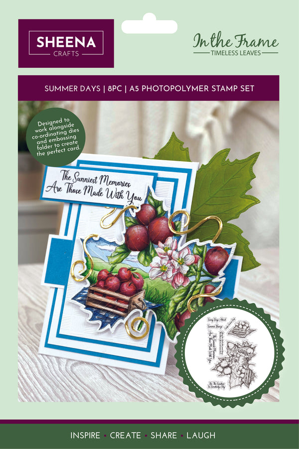 Sheena Douglass Timeless Leaves Photopolymer Stamp - Summer Days