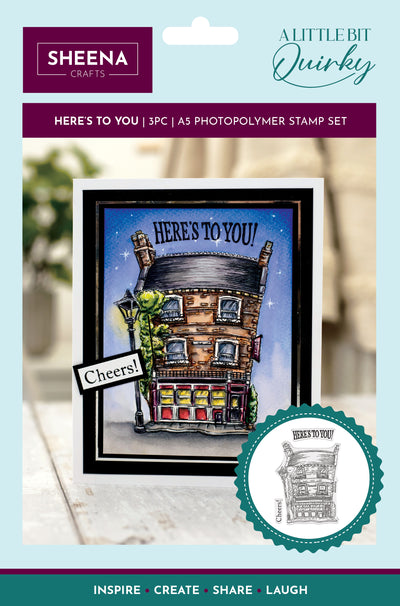 Sheena Douglass Photopolymer Stamp - Here's to You!