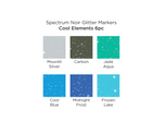 Spectrum Noir Glitter Marker-Cool Elements 6pc