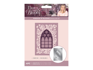 Sara Signature Thorn & Bloom Metal Die Create-a-Card - Window of Blooms