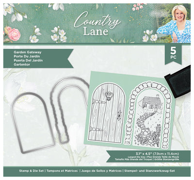 Sara Signature Country Lane Stamp and Die - Garden Gateway