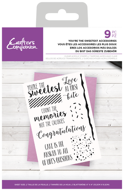 CC - Clear Acrylic Stamps - You’re The Sweetest Accessories