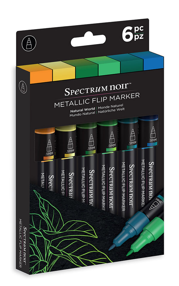 Spectrum Noir - Metallic Flip Marker (6PC)-Natural World
