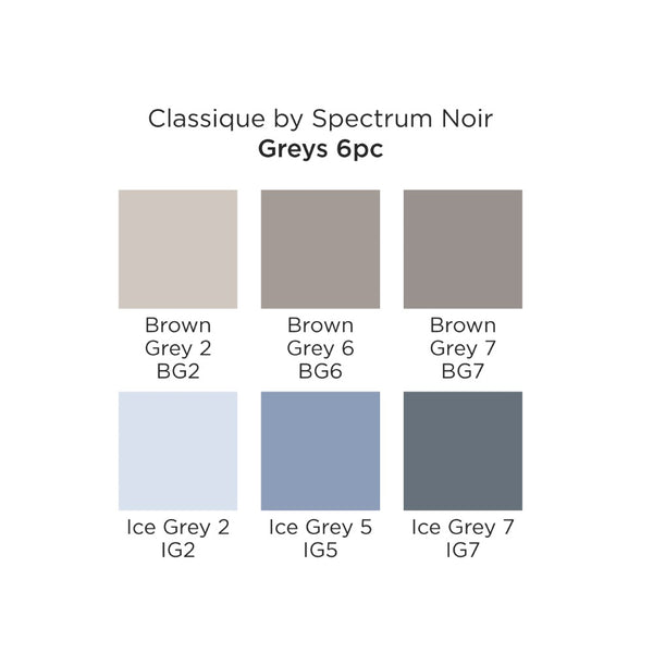 Spectrum Noir Classique (6PC) - Greys