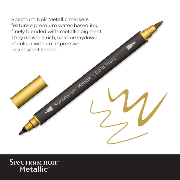 Spectrum Noir Metallic Markers (6pk) - Antique Elements