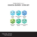 Spectrum Noir TriBlend Markers - Coastal Blends (6 Piece)
