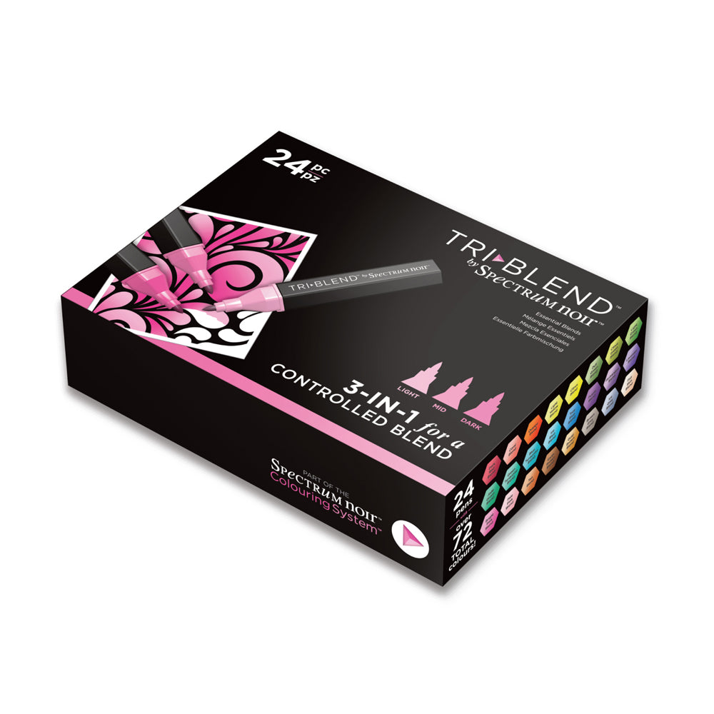 Spectrum Noir TriBlend Markers - Essential Blends (24 Piece) – Crafters ...
