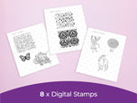 Sara Signature Enchanted Dreams Collection - Digital Stamp Sheets - A4
