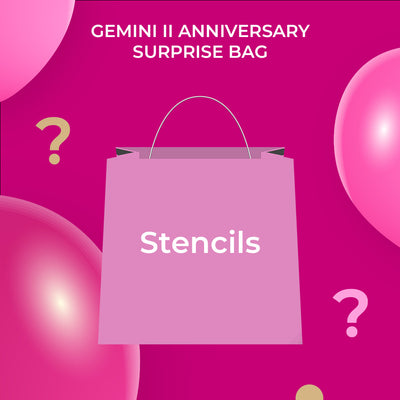 Gemini Anniversary Surprise Bag - Stencils