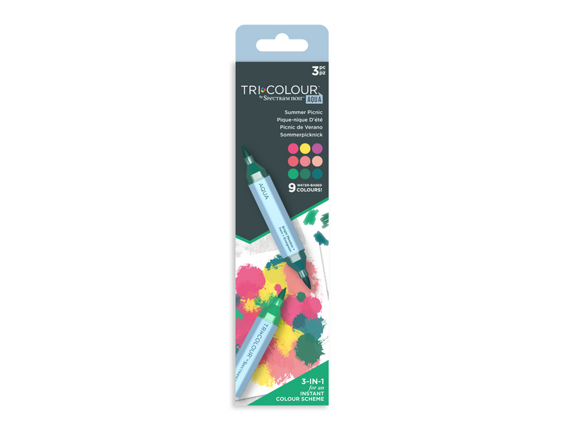 SN-TriColour Aqua-Summer Picnic 3pc