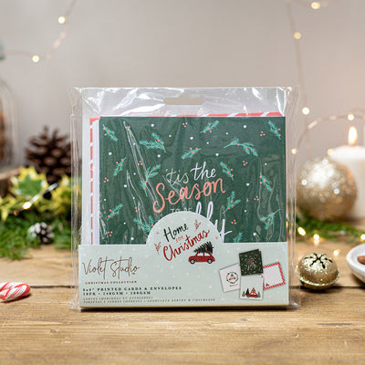 Violet Studios 6x6 Cards & Envelopes - Home for Christmas