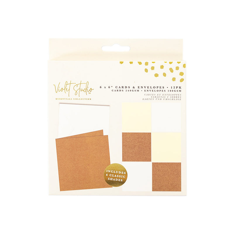 Violet Studios 6" x 6" Card Blanks - Classic - 12 Pack