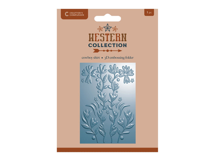 Western Collection 4”x6” 3D Embossing Folder - Cowboy Shirt 