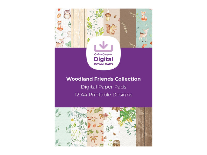 Woodland Friends Collection - Digital Paper Pad