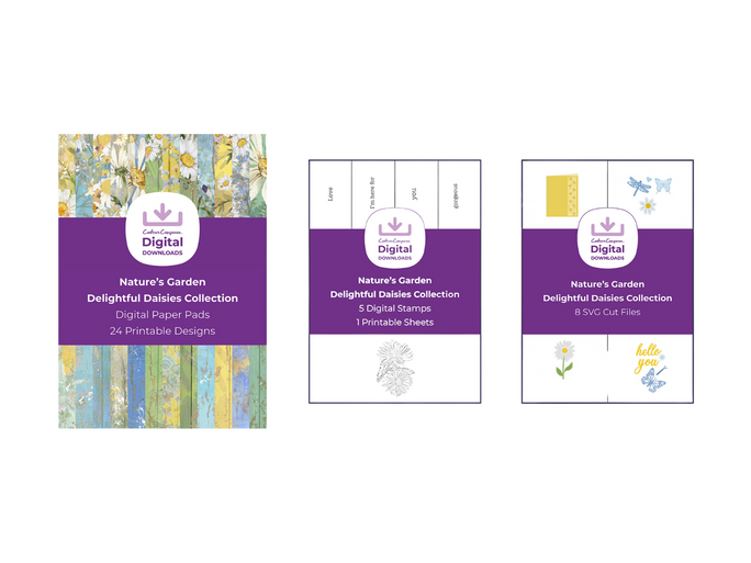 Nature's Garden Delightful Daisies Collection - Digital Bundle