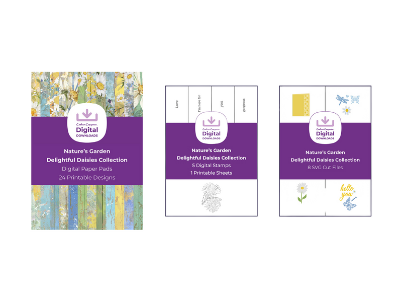 Nature's Garden Delightful Daisies Collection - Digital Bundle