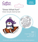Crafter's Companion Cute Penguin Stamps - Snow What Fun!