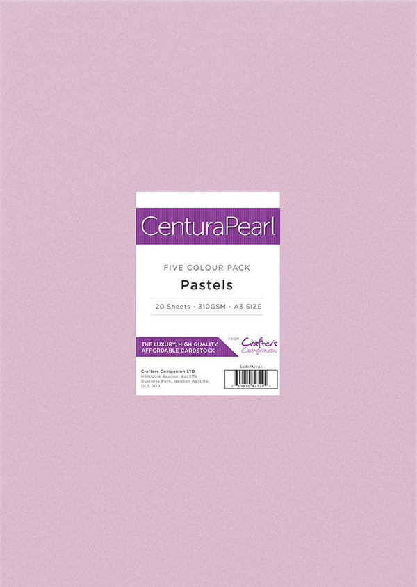 Crafter's Companion Centura Pearl A3 Pastels, White Gold & White Silver Collection