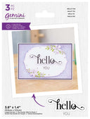 Gemini- Stamp And Die- Fancy Sentiments -Hello You
