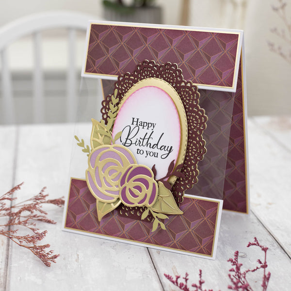 Gemini Delicate Lace Create-A-Card Die - Corded Lace -Crafters Companion UK