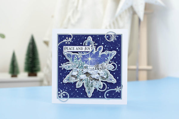 Sheena Douglass In The Frame Snowflake Stories Photopolymer Stamp - Snowy Village