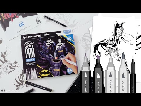 Spectrum Noir Fan-Art Like a Pro Art Kit - Harley Quinn -Crafters Companion  UK