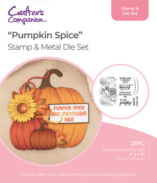 Gemini Shaped Card Base Stamp & Die - Pumpkin Spice