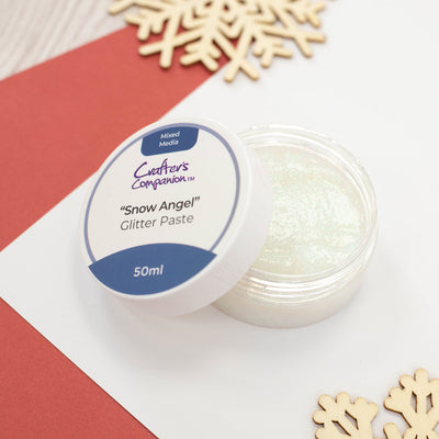 Crafter’s Companion Mixed Media Glitter Paste - Snow Angel